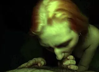 shaved redhead moans loudly as i penetrate her bent over in quickie cowgirl session 😏