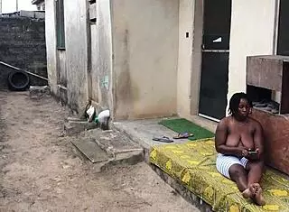 Hey, all neighbors left for work, so I invited that ig influencer home to fuck outdoor with my best friend - big cock pounding her fat pussy and squirting everywhere!