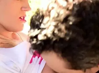 I feel so passionate fucking Stefanni Tarrago Spanish girl with natural tits in car with French big dick