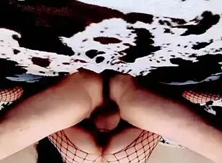 mature skinny women and muscular man filming amateur porno