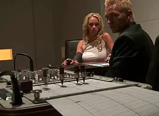 paige ashley gets cum sprayed on shaved pussy