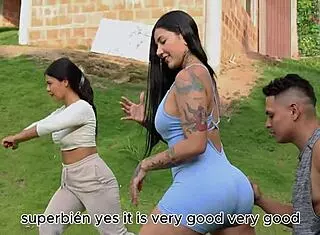 Intense workout turns into sensual sex session with tattooed latina dilan clavijo part 1