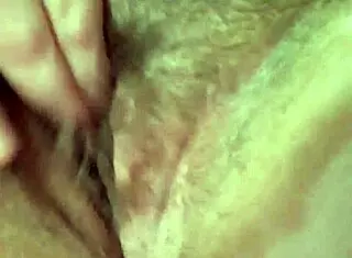 Intense Rubbing Of Tight Hairy Pussy Leads To Orgasm