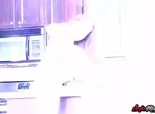 Amazing MILF Sofie Marie Poses In Kitchen!