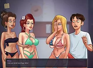 Summertime saga 221 features blonde with big tits in erotic scenes 😊