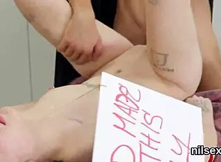 oh man this wild chick got dragged into anal asylum for crazy rough treatment 😈