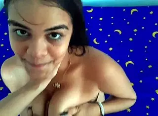 hey my hot 18 year old latina stepsister gives the sloppiest blowjob ever in russian style