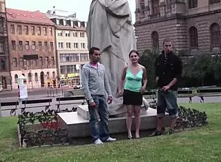 ever tried a public threesome with a cute young teen girl right in the city center?