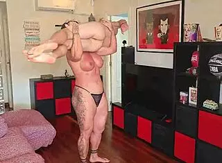 Lift And Carry Session With Young Guy's Intense Workout