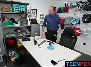 Hey, salacious callie jacobs got caught shoplifting and punished with big cock riding in garage