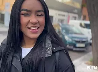 Curvy Venezuelan Ambar Bunny gets caught and filled with creampie in Putalocura