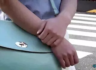 This bitch with big natural tits and hairy clit enjoys solo masturbation in heels for orgasm.