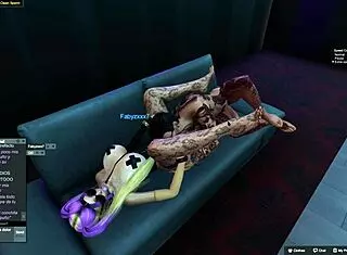 3DXChat LoliVix 80 Stupid Blonde Airhead Anal Whore Gets Destroyed Anally Vaginally Orally At Club