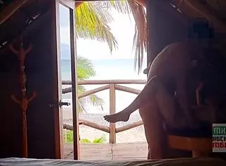 Young 18+ Mexican Slut Fucked Publicly On Beach