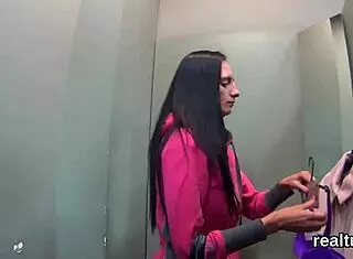 did this striking czech cutie get seduced in the mall for pov ride?