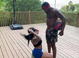 Basket Ball Game Turns Into Sex Rome Major Fucks Monica Santhiago With Big Black Cock Interracial