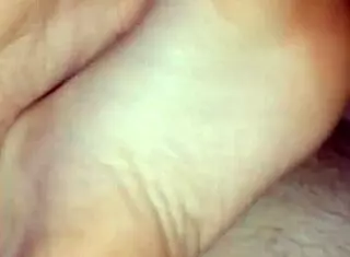 homemade barefoot footjob ends with huge cumshot explosion