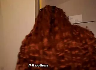 Distracted Busty Redhead Wanders into Mens Bathroom and Craves That Huge Muscular Cock Inside Her