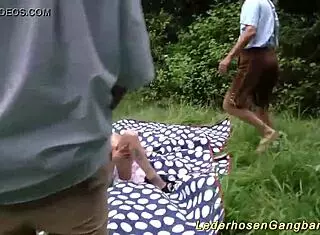 Overwhelmed By Intense Emotions In German Outdoor Gangbang Orgy With Curvy BBW Swingers