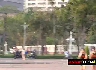 Hey, this horny sex tourist is hunting for a petite Asian teen to bang outdoors for free!