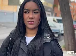 Curvy Venezuelan Ambar Bunny gets caught and filled with creampie in Putalocura