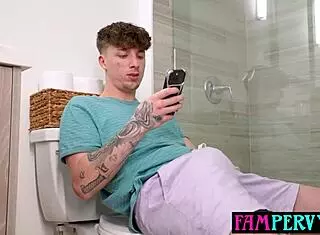 Big Ass Stripper Stepsis Punishes Spying Stepbro