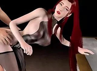 3D sexy slut mature milf in lingerie fucked by big cock