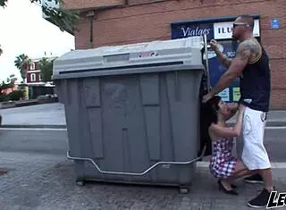 hey, street heat sucking nacho vidal's huge cock right out in public... wanna join the fun??