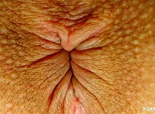 pulsating orgasm with anal contractions in close up asshole view