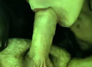 Preparing to swallow her husband's load