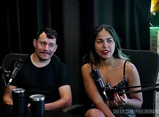 Oh My God! Best Moments From Casal Kaliente Preliminares Podcast With Bia Hot - Part 3 On Sheer Red