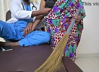 I feel so thrilled that the Indian doctor received a handjob from his devoted maid