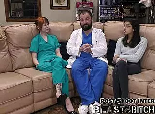 omg ditria rose takes that creampie from the doctor in pov with gloves and spreading action 😏