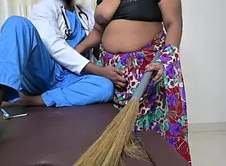 I feel so thrilled that the Indian doctor received a handjob from his devoted maid