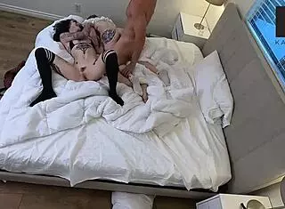 what's with these tattooed goth sluts getting throated stuffed and squirting in hidden cam part 2?