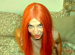 Hey step-father, stuck babysitting this curvy redhead teen 18+ with big ass and natural tits?