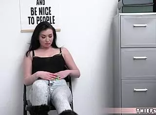 Pretty Brunette Teen 18+ Caught Stealing Nintendo Switch