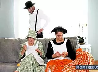 I feel so aroused as curvy Amish girl Jessie Rogers offers her body to community