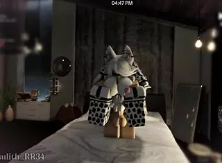 Pounding cute ass in cow costume during pov sex with follower part 2