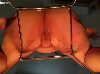 Big ass bbw rides huge dildo with creamy pussy in homemade solo toy session and ass shaking.