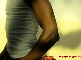 ebony babe asks for hard fuck in her wet dripping pussy with big cock creampie