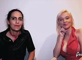 Joy and Oletsha, two hot blondes and brunettes, adore threesome licking and toy play as French lesbians.