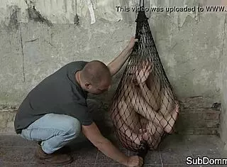 Dominated Euro Trapped in Web by Maledom! Bound and Humiliated in Rough BDSM Session!