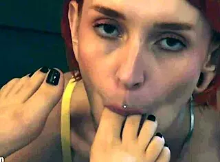 this bitch controls you with her pussy and feet, huh?