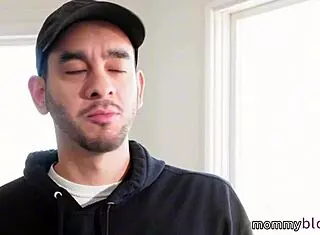 Stunning busty brunette milf texas patti gives plumber rob banks a wet blowjob as payment