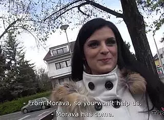 Overwhelmed with Excitement as Stranger Seduces Babe into Van for Passionate Czech Encounter