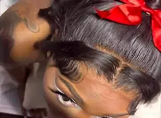 Big black dick leads to sloppy wet pussy pounding in missionary! He bends over ebony amateur for doggystyle creampie action.