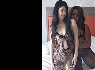 Wealthy african couple fucks tight pussy chinese nanny in sex play clip