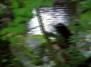 skinny european slut gets bound in nature for quickie anal assfucking outdoors with rough bdsm moans and orgasm