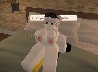 hey, check this out - roblox yellow husband is riding and fucking his hot big tits wife in cowgirl style, what a wild sex session 😈